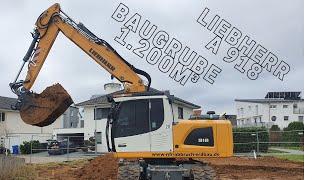 Baugrube 1.200m³ | Bad Friedrichshall | NFR Abbruch Erdbau | Liebherr A 918