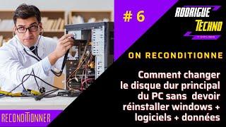 Comment changer son disque dur principal sans devoir tout réinstaller