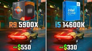 RYZEN 9 5900X vs INTEL i5-14600K | Test in 6 Games