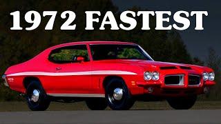 Top 10 FASTEST Muscle Cars of 1972