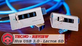 Hub USB 3.0 de 4 Puertos Con Lector Para Tarjetas De MemoriaTF y SD Card - Prochive Amazon