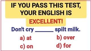 English Grammar Test ️ If you pass this test, your English is excellent!