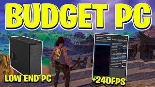 Optimizing Bugdet PC to Get 240FPS in Fortnite! (FPS Boost & 0 Delay)