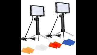 Emart 60 LED Continuous Portable Photography Lighting Kit for Table Top Photo Video Studio Light