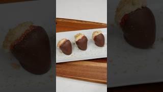 Cheesecake Stuffed Chocolate Covered Strawberries #shorts #chocolatecoveredstrawberries #recipe