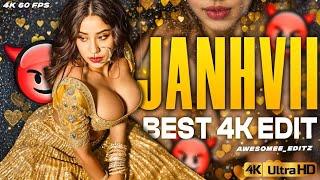 What Jhumka X Janhvi Kapoor Hot Edit  : Enchanting Dance Montage  -️ 4k 60 fps video Edit