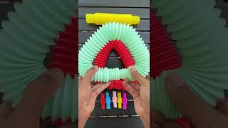 Satisfying Pop Tube, ASMR, DIY, Relaxing & Sound 