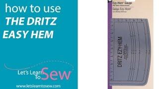 How to use the Dritz Easy Hem