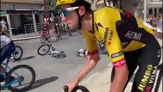 Julian Alaphilippe Vuelta 2022 crash