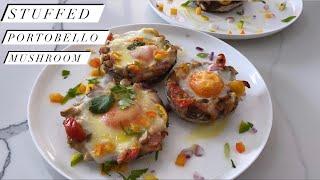 Stuffed PORTOBELLO Mushrooms  | Healthy Recipes #AtHome With Jayden Family Vlogs