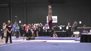 Ella Warren Gymnastics, Regionals 2015, 9.4 Floor, different angle, Qualified NATIONALS