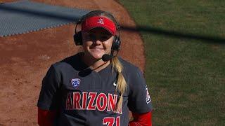 Marissa Schuld talks preparation following her career performance as Arizona softball defeats...