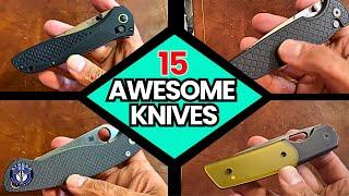 Come Explore 15 New EDC Pocket Knives with Me