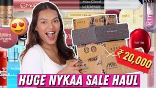 What I shopped in SALE on Nykaa for Rs. 20,000?? HUGE BEAUTY HAUL! Sarah Sarosh