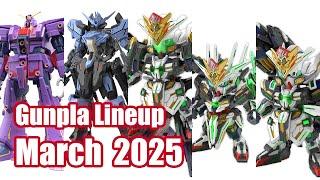 Gunpla Lineup March 2025