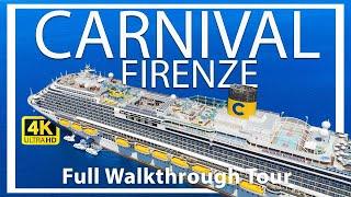 Carnival Firenze | Full Walkthrough Ship Tour & Review | Italian Flare | Newest addition | 2024 HD