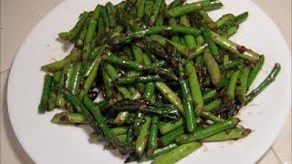 Chinese Stir-fried Asparagus with Blackbeans and Garlic