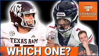 Conner Weigman or Kaidon Salter? Syracuse Football QB Question | Syracuse Orange Podcast