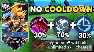 WHEN GLOBAL SUN ABUSE THIS NEW COOLDOWN EMBLEM AND BUILD IN SOLO RANKED GAME!! (please try)