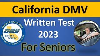 California DMV Practice Test 2023 For Seniors #cadmv #senior #renewal #licenseexam #drivingtest