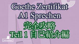 ドイツ語 入門 ゲーテ試験A1 Sprechenスピーキング攻略