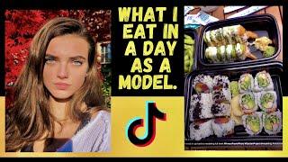 Freelee reacts to what model Bentley Mescall eats in a day on TikTok (#8)