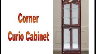 corner curio cabinet features