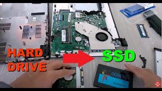 How to upgrade Acer OLD Laptop Hard Drive HDD to SSD and Ram Memory