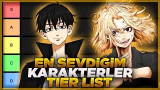 EN SEVDİĞİM KARAKTERLER TIER LIST | Tokyo Revengers Türkçe