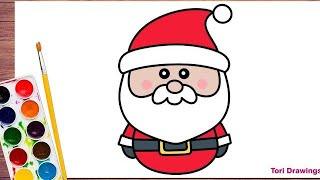 How To Draw Santa Claus With Christmas Tree |Christmas Drawing|Merry Christmas Drawing For Kids