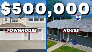 SINGLE FAMILY HOMES vs. TOWNHOUSES in Vernon and North Okanagan - What $500,000 Gets You