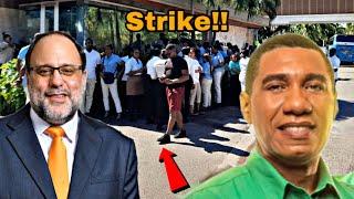 HOTEL WORKERS STRIKE AGAIN ANDREW HOLNESS CAUSES LOW INCOME MARK GOLDING TO REBUILD THE COUNTRY!!