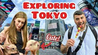 Exploring Shibuya, Harajuku, & Shinjuku | Shibuya Sky, Pig Cafe & Disney Store Japan