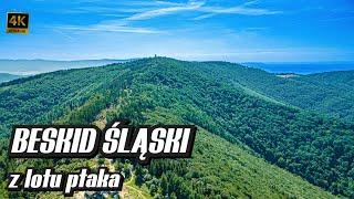 BESKID ŚLĄSKI z lotu ptaka(4K) - najciekawsze miejsca do odwiedzenia #beskidśląski #zlotuptaka #4k