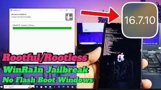 Jailbreak Rootful/Rootless iOS 16.7.10 - iOS 15 | WinRa1n for Windows No Flash Boot For A8-A11