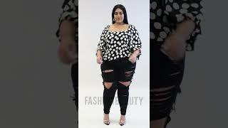 Latest Plus Size Fashion For Curvy Women dress Lacinda Top Dress