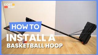 How to Install the Basketball Hoop with Adjustable Height for Indoor Outdoor | SP37908 #costway