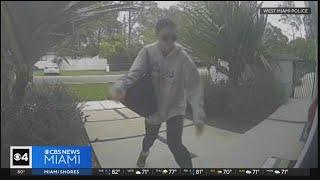 West Miami Police release video of suspected serial porch pirate