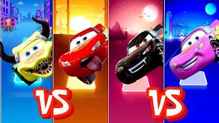 Lightning Mcqueen Car vs Mcqueen Eater in Tiles Hop EDM Rush