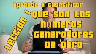 Leccion 1 Aprende a cuantificar con Números Generadores de Obra de construcción como un experto  