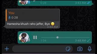 The Voice note that was never played | Jeemsejaffer | Mashup