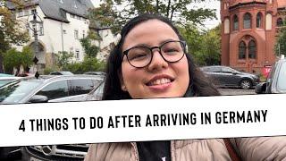 4 Things to do after arriving in Germany/ must watch/Vlog