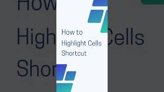 How to highlight cell shortcut in excel #exceltricks @LeilaGharani