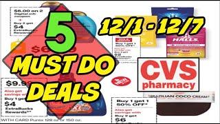 5 MUST DO CVS DEALS (12/1 - 12/7)