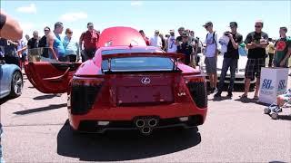 Lexus LFA V10 Engine Red Line Rev Sounds!