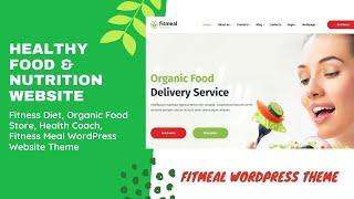 Food Delivery, Diet Nutrition Website | Healthy Food eCommerce Website | Fitmeal WordPress Theme