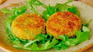 The most delicious chickpea patties recipe! New way to cook chickpeas! So much better than meat