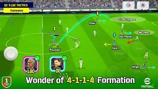 My New Masterclass 4-1-1-4 Custom Formation Review in eFootball 24 Mobile  Best Formation eFootball