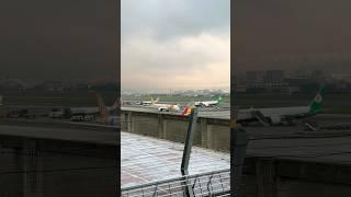 桃園機場第二航廈南側觀景台Taoyuan Airport Terminal 2 south observation deck 降落桃園機場