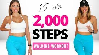 2,000 Steps in 15 Min Walking Workout YanaFit | Do It 5 Times & Get 10,000 Steps!